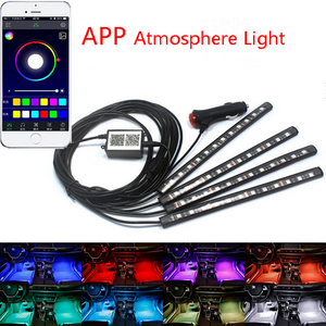 Universel 12V LED Atmosphère Véhicule Pied Lumière Interne Ambiante Voiture Bande Lumineuse Système Auto Lumière Accessoire - Product Image 4