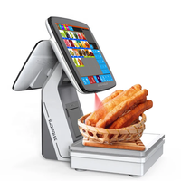 Balance tactile POS Zhongji TS7 Intel Windows 15/30 kg, nouveau design, pour supermarché, avec imprimante thermique 58 mm