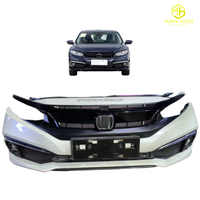 Para Honda Civic modelo 16-19, sedán de tres puertas, parachoques delantero (conjunto de capó, parrilla y componente de la carrocería de la parrilla del radiador delantero)