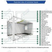 Zweistöckiges Luxus-Containerhaus, Modulare Vorgefertigte Villa, Hotel-Apartment, Vorgefertigtes Containerheim für Resort und Büro