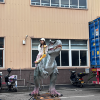 Dinosaure Électrique Animatronique Télécommandé pour Parc d'Attractions et Centre Commercial, Enfants, Intérieur/Extérieur, Étanche