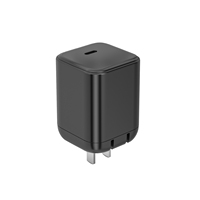 Adaptador de Carga Súper Rápida GaN Mini Plegable ETL FCC 65W C para Laptop de 17 Pulgadas/USB-C, Portátil, de Viaje, con Enchufe para EE. UU., UE y Reino Unido