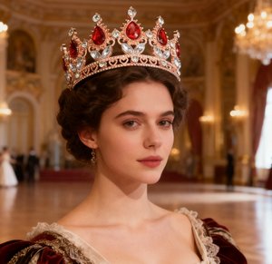 Nouvelle <span class=keywords><strong>Couronne</strong></span> Dorée Ronde Complète de Luxe, Style Baroque Européen et Américain, pour Décoration de Mariage et Accessoires de Bouquet - Product Image 6