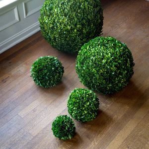 JS Divers Vert Herbe Topiaire Boule Sphérique Buis Décoratif Plante Artificielle Boule Pour Jardin D'arrière-cour - Product Image 6