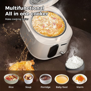 Fogão Elétrico Multi Panela De Arroz De Controle Digital Pequeno Aparelho De Cozinha Estilo Retro e Mantenha A Função Quente Kitchen Rice Cooker - Product Image 4