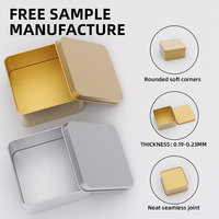 Caja Metálica Pequeña de Bolsillo para Caramelos, Pastillas, Ideal para Viajes, Caja de Hojalata con Tapa Segura, Lata Metálica Protectora, Distribuidor