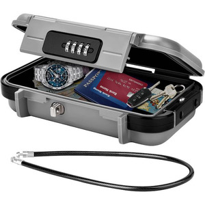 Tùy Chỉnh OEM Mini An Toàn Kết Hợp Khóa Với Có Thể Tháo Rời Dây Dây Không Thấm Nước Chống Trộm Hộp An Ninh Màu Xám - Product Image 2