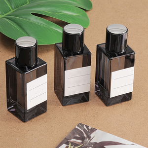 OEM Custom <b>30ml</b> 50ml 100ml Rectangle Vintage Portable Empty Spray Glass Square 50 ml Black <b>Perfume</b> <b>Bottle</b> With Lid - Product Image 6