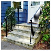 Rampe d'escalier en fer forgé Prima, design de balustrade en fer forgé, balustrade/rampe de véranda en fer