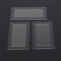 Emballage TGV, microparticules de verre, découpe laser DISCO, carré, rond, 0,1 mm, épaisseur égale