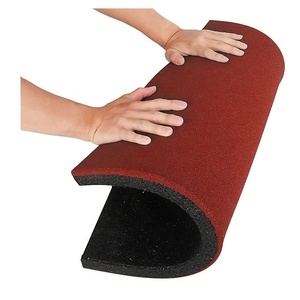 Dalles de sol en granulat de caoutchouc, tapis de caoutchouc sécurisé, revêtement de sol pour CrossFit et fitness - Product Image 1