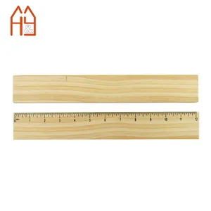 Personalização régua de bambu de 15cm para medição e matemática