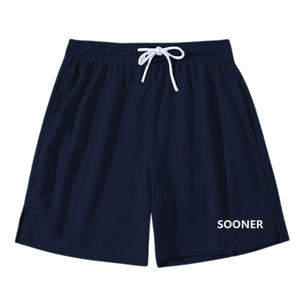 Americana básica cor sólida malha Shorts Quick Dry Basketball Shorts esportes para homens - Product Image 2