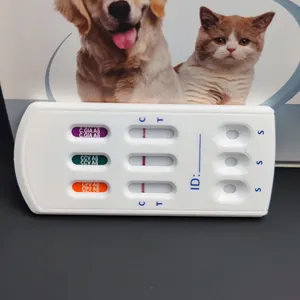 Perlengkapan dokter hewan Parvo Corona Giardia cdv CPV CCV Gia Giardia Kit tes untuk anjing