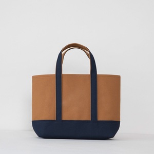Bolsa de Mano de Lona de Algodón Personalizada con Base y Asas de Color en Contraste, Bolsa de Compras Reutilizable de Moda para Mujer - Product Image 3