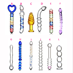 Женские инструменты для мастурбации секс-игрушки высокого качества со стеклянным кристаллом, Анальная пробка для массажа - Product Image 1