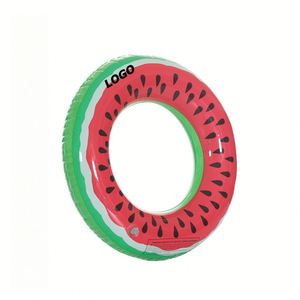 Bouée gonflable Pastèque et Donut pour enfants en PVC pailleté - Product Image 1