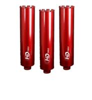 Outils de construction : Tube de forage diamanté sur mesure, revêtement rouge, pour travaux de forage de routes, murs et climatisation