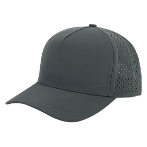 Casquette d'été OEM 5 panneaux en maille, nylon imperméable avec motif léopard/à pois découpé au laser pour le camping, la randonnée, la pêche, la course à pied, protection solaire - Product Image 1