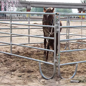 SRX-Factory Direct 12 FT 4 Rails Panneau de bétail en métal Corral en vrac Clôture d'écurie et de bétail galvanisée portable en gros - Product Image 3