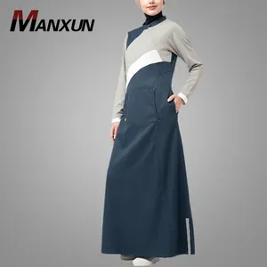 뜨거운 판매 패션 Abaya 모델 두바이 긴 소매 이슬람 운동복 터키 스타일 Abaya 드레스