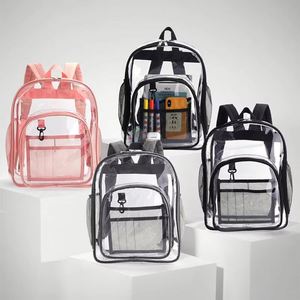 Mochila Transparente Promocional de Gran Capacidad, Impermeable, para Estudiantes, Escolares, de PVC, para Viajes al Aire Libre - Product Image 2