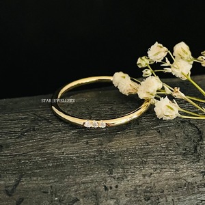 14K ชุดไมโครทองคำแท้สามแหวนเพชรธรรมชาติ - Product Image 1