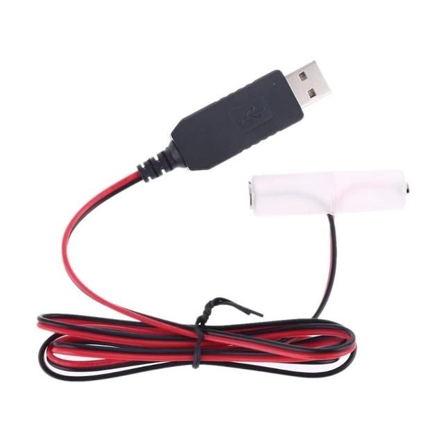LR6 AA Battery Eliminator USB Power Supply Cable Replace 1-4pcs 1.5V AA Battery