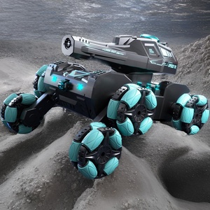 KK nouveau réservoir de bombe de gel de tir <span class=keywords><strong>radiocommandé</strong></span> rechargeable à <span class=keywords><strong>6</strong></span> roues de 2.4G; jouet de réservoir RC avec vaporisateur de brouillard; meilleur cadeau - Product Image 5