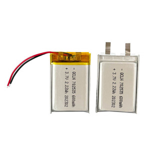 แบตเตอรี่โพลิเมอร์ลิเธียม QCLN 702535 ความจุ 600mAh 3.7V ชาร์จซ้ำได้ สำหรับอุปกรณ์ดิจิทัล - Product Image 1