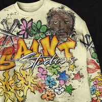 T-shirt de haute qualité pour fabricant de vêtements, en coton tricoté thermique, coupe ample, effet délavé soleil, avec strass, impression DTG, motif gaufré, manches longues