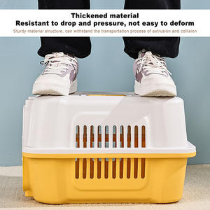 กรงสุนัขแมวและสัตว์เลี้ยงทำจากพลาสติกสำหรับเดินทาง2025กล่องแอร์สัตว์เลี้ยงสุดหรูได้รับการรับรองจากสายการบิน - Product Image 2