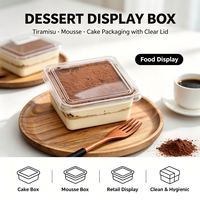 Boîte à gâteau carrée transparente en PET légère et empilable pour un rangement et un transport pratiques – Fournisseur Fabricant
