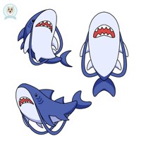 Nouveau sac à dos spécial requin en peluche personnalisé de haute qualité sac à dos requin mignon en peluche cadeau pour les enfants