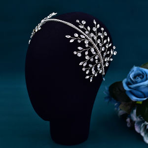 Diadema de cristal para mujer, diadema nupcial, Tiara de boda, accesorios para el cabello, tocado de novia para fiesta - Product Image 5