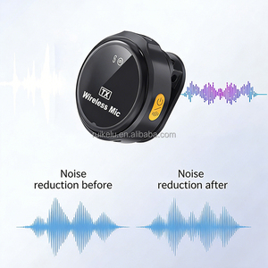 Microphone Lavalier sans Fil Q8 2-en-1 à Réduction de Bruit avec Étui de Charge pour Diffusion en Direct/<span class=keywords><strong>Studio</strong></span>/Vlog en Extérieur - Product Image 4