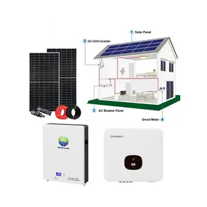 Direct Supplier 3Kw 5Kw 7.5Kw 10Kw 15Kw Best Quality On Grid Solar Energy System For Solar Power
