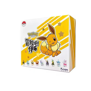 100% Original Anime Cartoon 9PCS/Boîte Let's <span class=keywords><strong>Go</strong></span> Eevee Pokemoned Card Adventure Bar Eevee Series Blind <span class=keywords><strong>Box</strong></span> Adventurer Collection - Product Image 1
