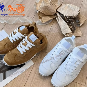 2025 thiery รองเท้าผ้าใบลำลองของผู้หญิง, รองเท้าเดินแบบผูกเชือกกันลื่นหนังวัวด้านบนหนังแท้เทรนด์แฟชั่น - Product Image 1