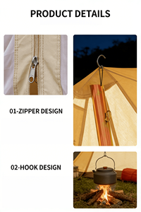 Carpa Piramidal de Aluminio de Lujo con Lona para Glamping en las Cuatro Estaciones y una Experiencia Única de Descanso en la Copa de los Árboles - Product Image 3