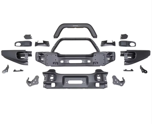 Parachoques delantero Exterior de acero de fábrica profesional para <span class=keywords><strong>Wrangler</strong></span> para JL Off-Road <span class=keywords><strong>4x4</strong></span> Parachoques de coche estándar Nuevo reemplazo - Product Image 3