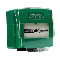 Bouton d'urgence extérieur IP67 réinitialisable bicolore, étanche en plastique ABS, interrupteur électronique à double pôle, bouton-poussoir