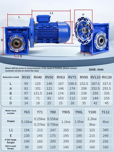RV90 Integrated Transmission Gearbox MIMRV Speed Reducer With Motor <b>Worm</b> <b>Gear</b> Reducer for Applications Industrial Reduction <b>Gear</b> - Product Image 6