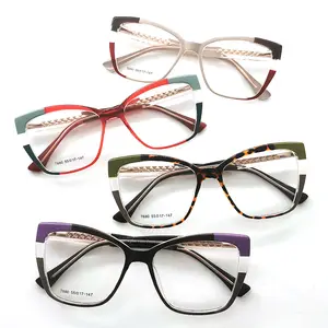 Wholesale Customized TR90 Anti Blue Light Spring Hinge Personalized Women's Optical Glasses