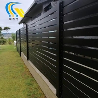 Portail coulissant à lamelles haut de gamme, portail pliant pour cour avant, portail en aluminium pour allée, design de clôtures et de portails pour maisons