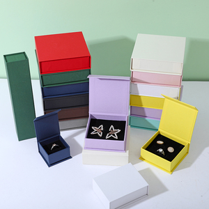 Custom Logo Purple Jewelry Gift Boxes Magnetic Lid <b>Earring</b> Bracelet Jewelry <b>Box</b> Jewelry Gift <b>Box</b> with Magnetic Lid - Product Image 4