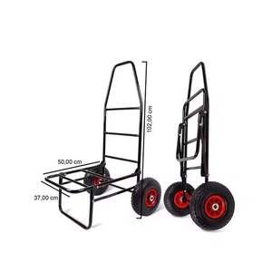 <span class=keywords><strong>Chariot</strong></span> de pêche à la <span class=keywords><strong>carpe</strong></span> de camping entièrement en métal avec deux roues - Product Image 5