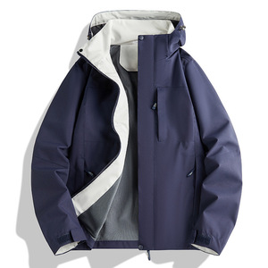Mejor Precio Moda Desmontable Montaña Cortavientos Impermeable Mejor Hombres Primavera Senderismo Al Aire Libre Chaqueta con capucha informal - Product Image 1