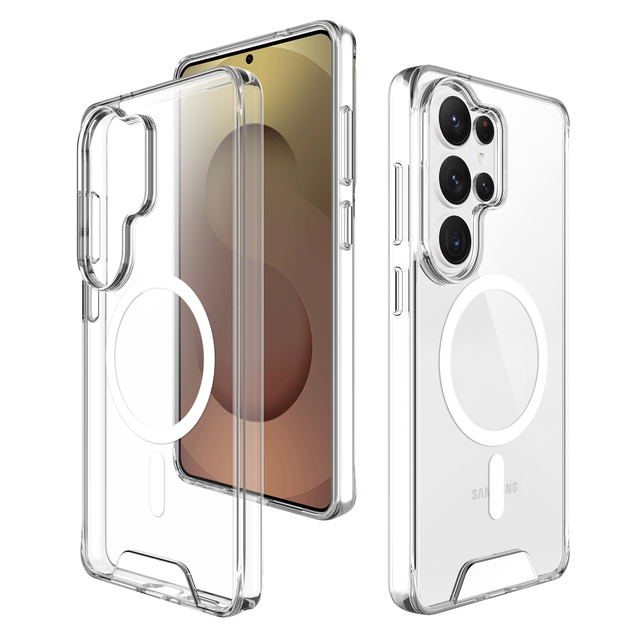 Clear Anti-Scratch N52 Strong Magnetic Cell Phone Case for Samsung Galaxy S26 S25 S24 S23 Ultra S26 Plus Phone Case Cover