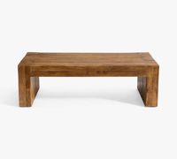 Table basse rectangulaire moderne en bois et table d'appoint pour salon, design minimaliste, structure en acier, facile à nettoyer